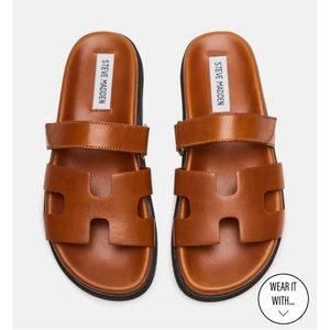 Steve Madden MAYVEN CAMEL LEATHER sandals